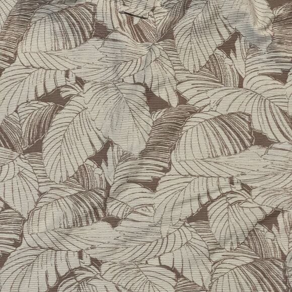 Columbia Men's XL Tan Brown Leaf Pattern  Polo Shirt - Picture 2 of 5